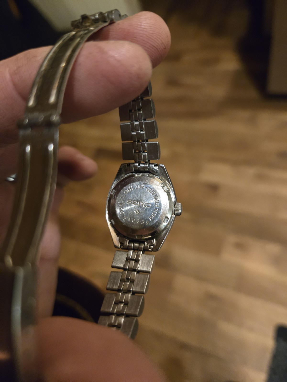 Vintage Ladies Seiko 2706-0020 Automatic 21 Jewels Day Date Watch WORKS