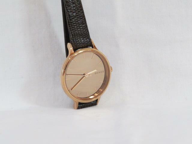 NEW Women’s Skagen Rose Gold “Anita” Watch Brown Leather Band SKW2635