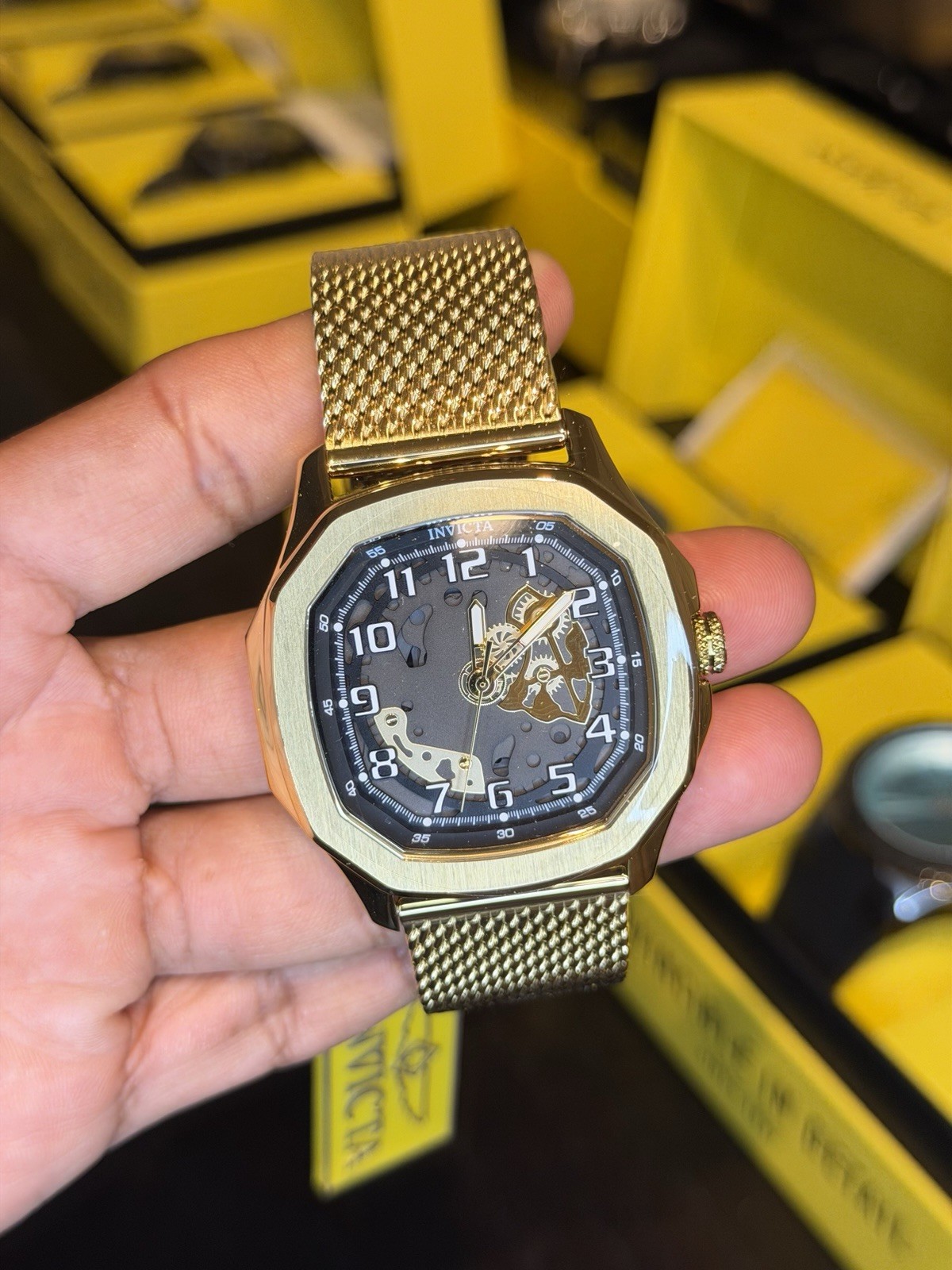 Invicta S1 Rally Diablo Men’s Watch – 45.5mm, Gold (48441)