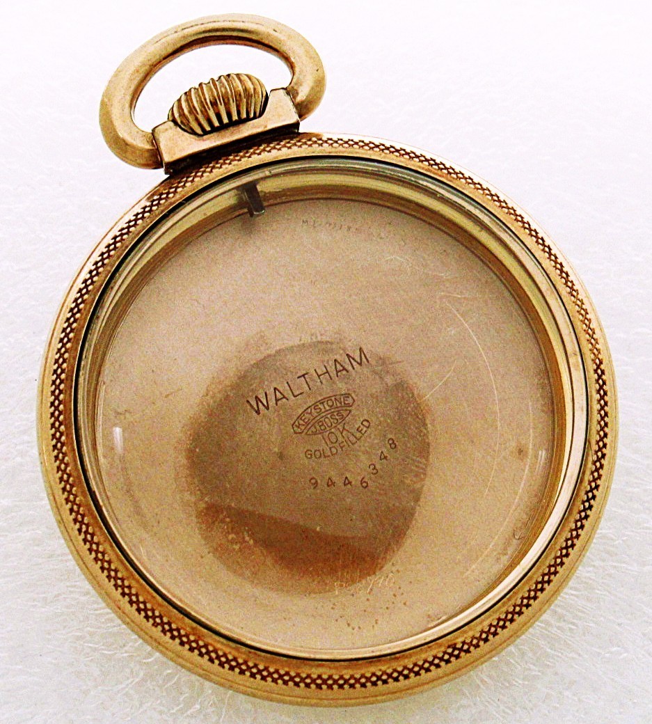 16s Waltham Keystone J. Boss 10k Gold-Filled Railroad Pocket Watch Case. NIce