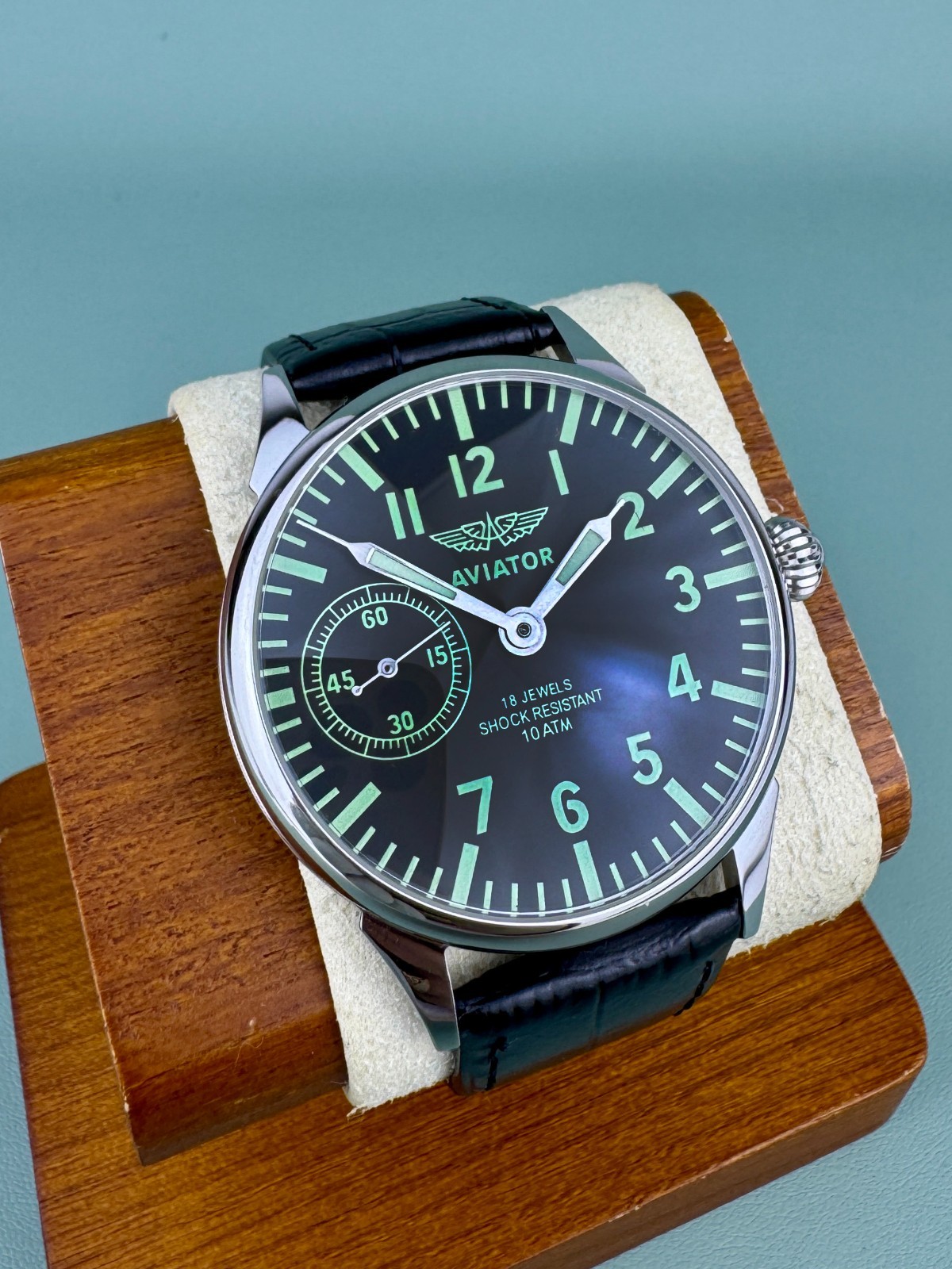 Molnija Pilot Aviator mechanical wriswatch Men big military watch 3602