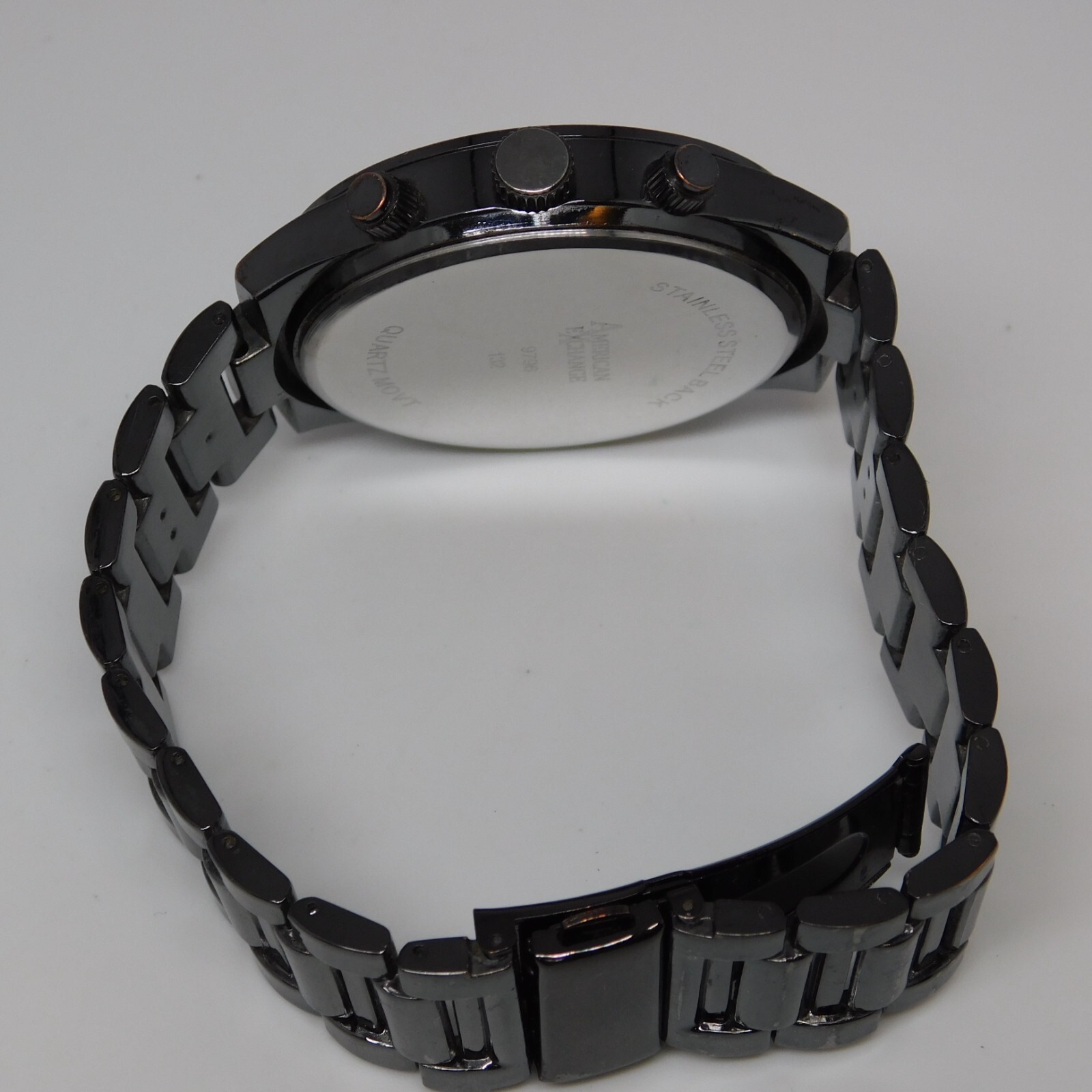 American Exchange 9796 Tachymeter Quartz Men’s Watch Sz. 8 1/4″ New Battery