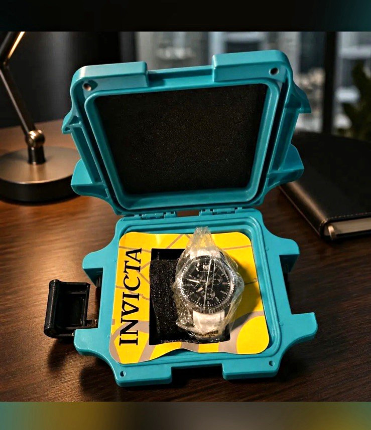 Invicta Men’s Sport Quartz Chronograph Black Dial Stainless Bracelet w/ Box