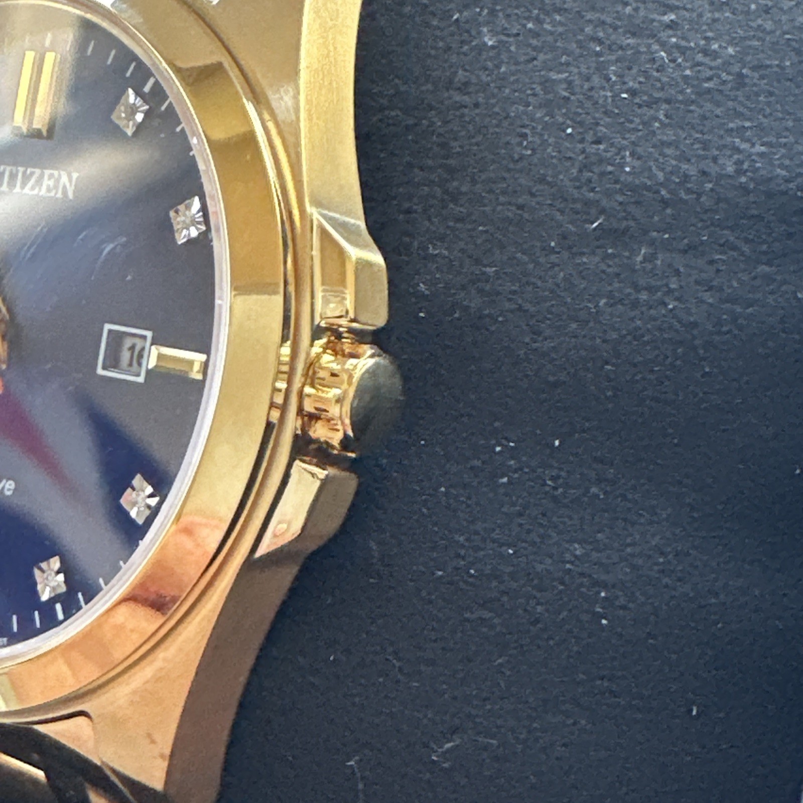 Citizen Men’s Peyten Date Indicator Eco-Drive Gold Watch 41MM BM7103-51L