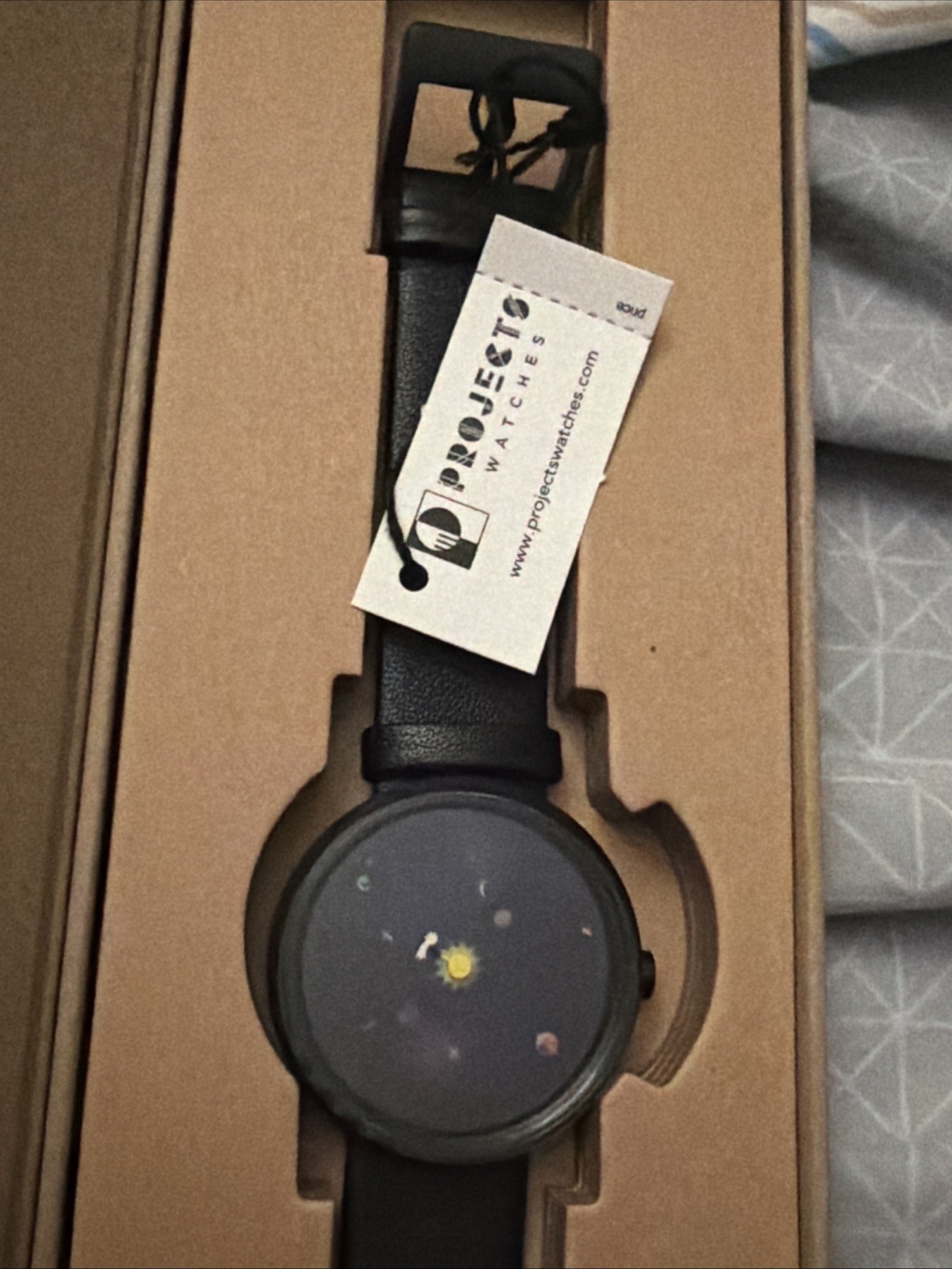 NEW Projects Watches “Zero Gravity” 40mm Black Leather Band RARE! INSANE DESIGN!