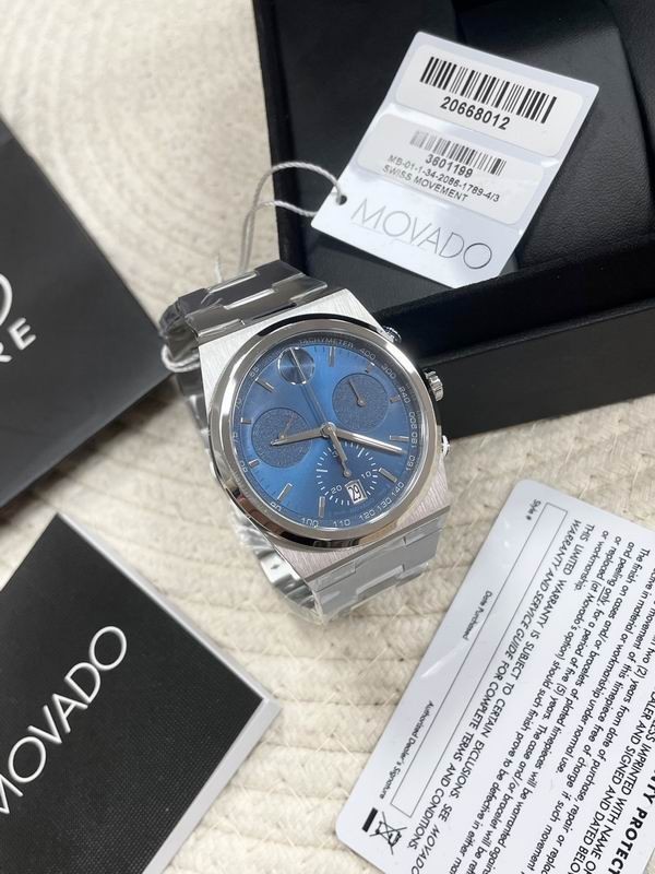 Movado Bold Quest Chronograph Blue Watch 42mm – MEN’S WATCH – NEW WITH BOX