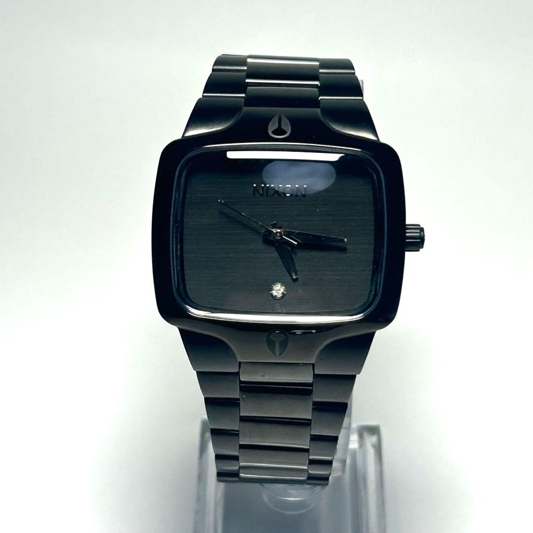 NIXON Authentic The Player Black Quartz Analog Stainless Steel Wristwatch 100M
