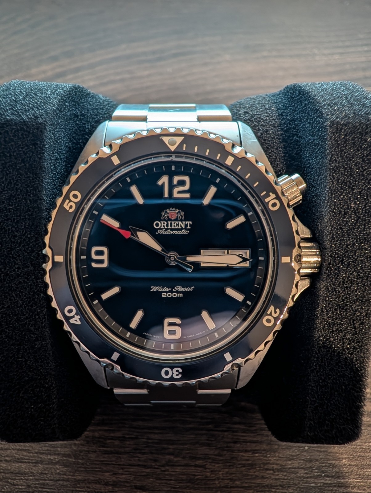 ORIENT MAKO Gen 1 AUTOMATIC, DAY DATE BLUE DIAL, Nato, Dual Crown Japan Watch