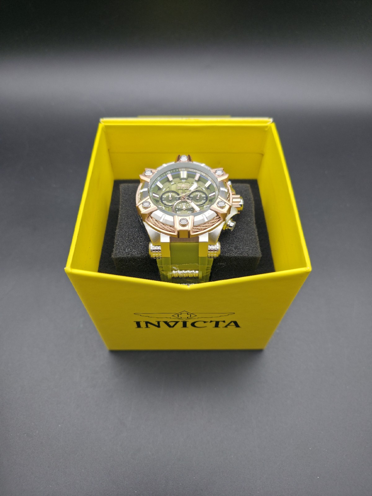 Invicta Bolt Surge Men’s Watch – 52mm, Olive Green, Steel (49809)