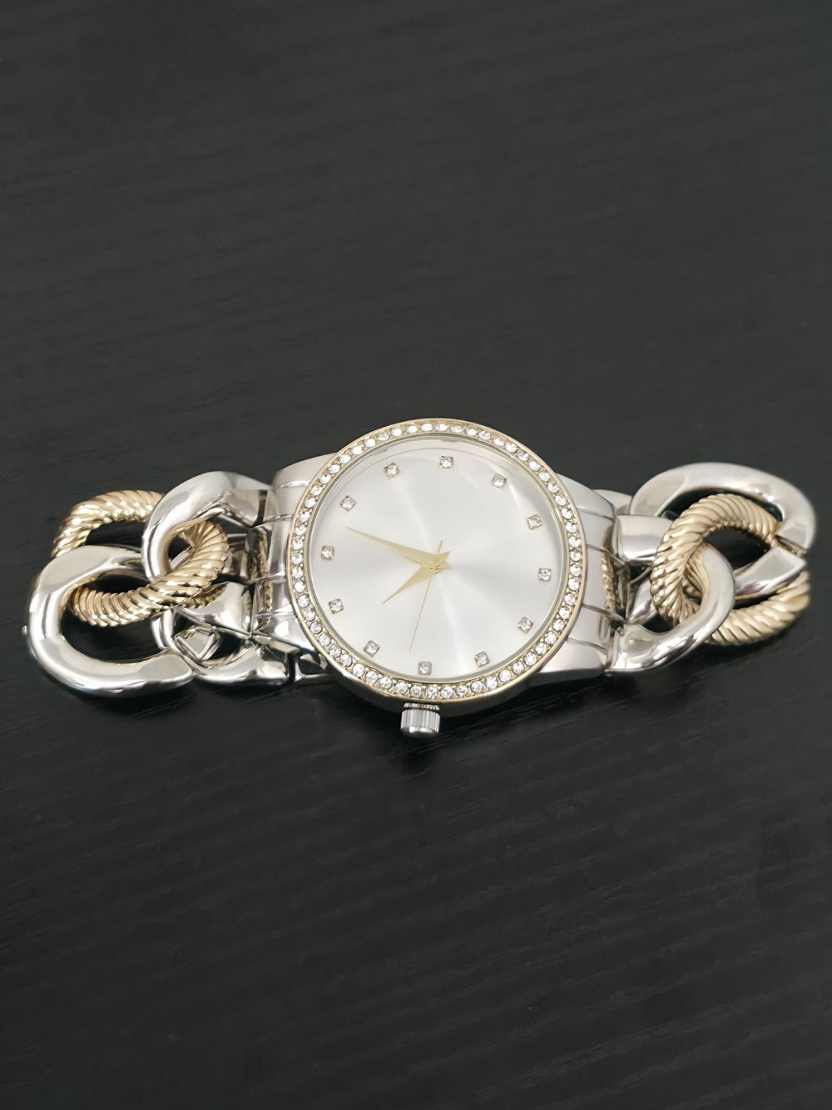 I.N.C Women’s Two-Tone Chain-Link Bracelet Watch 40mm