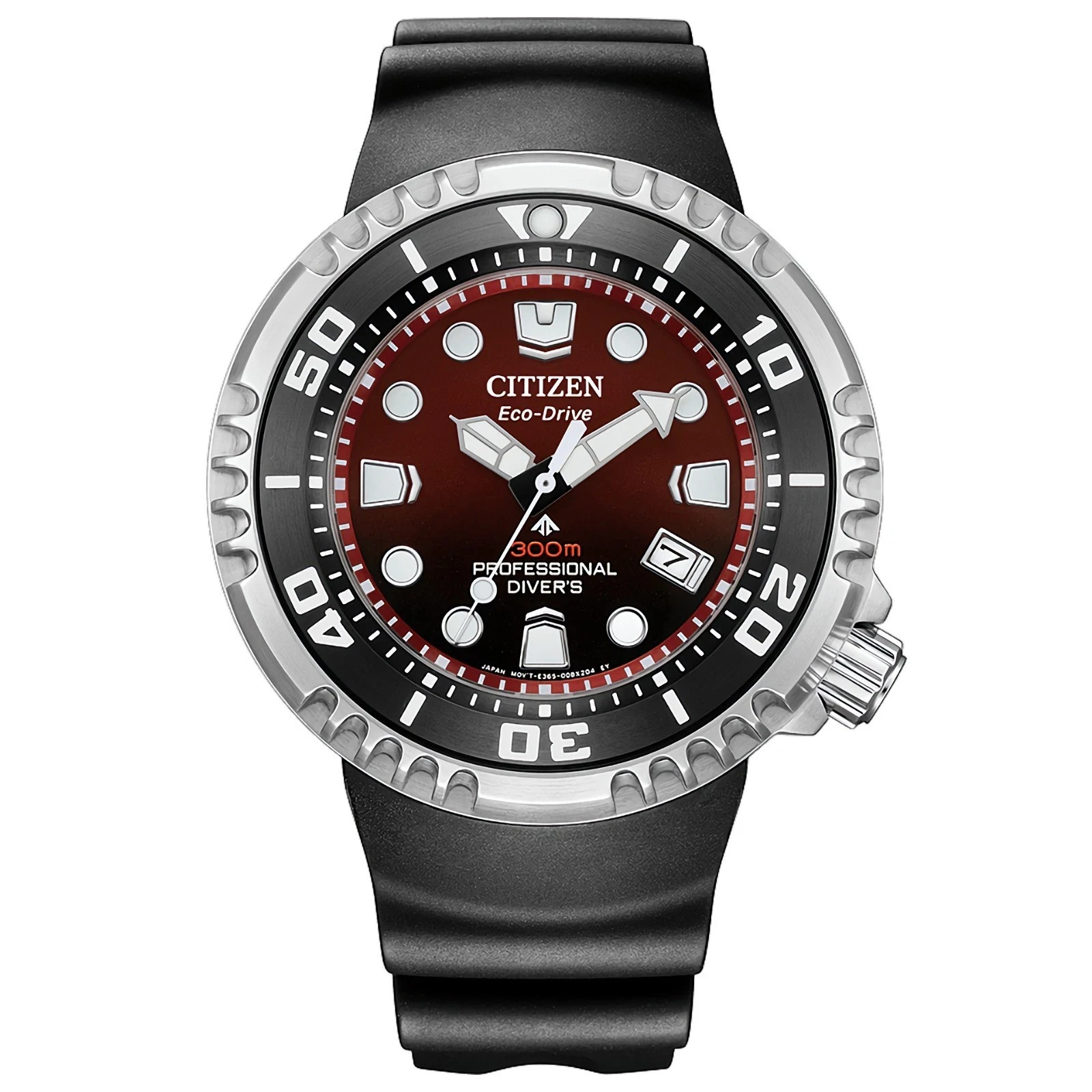 CITIZEN PROMASTER BN1024-01Z Eco-Drive Red Dial Date Display 300M Men’s Watch