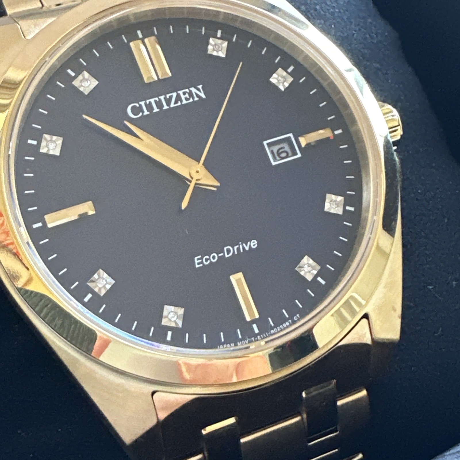 Citizen Men’s Peyten Date Indicator Eco-Drive Gold Watch 41MM BM7103-51L