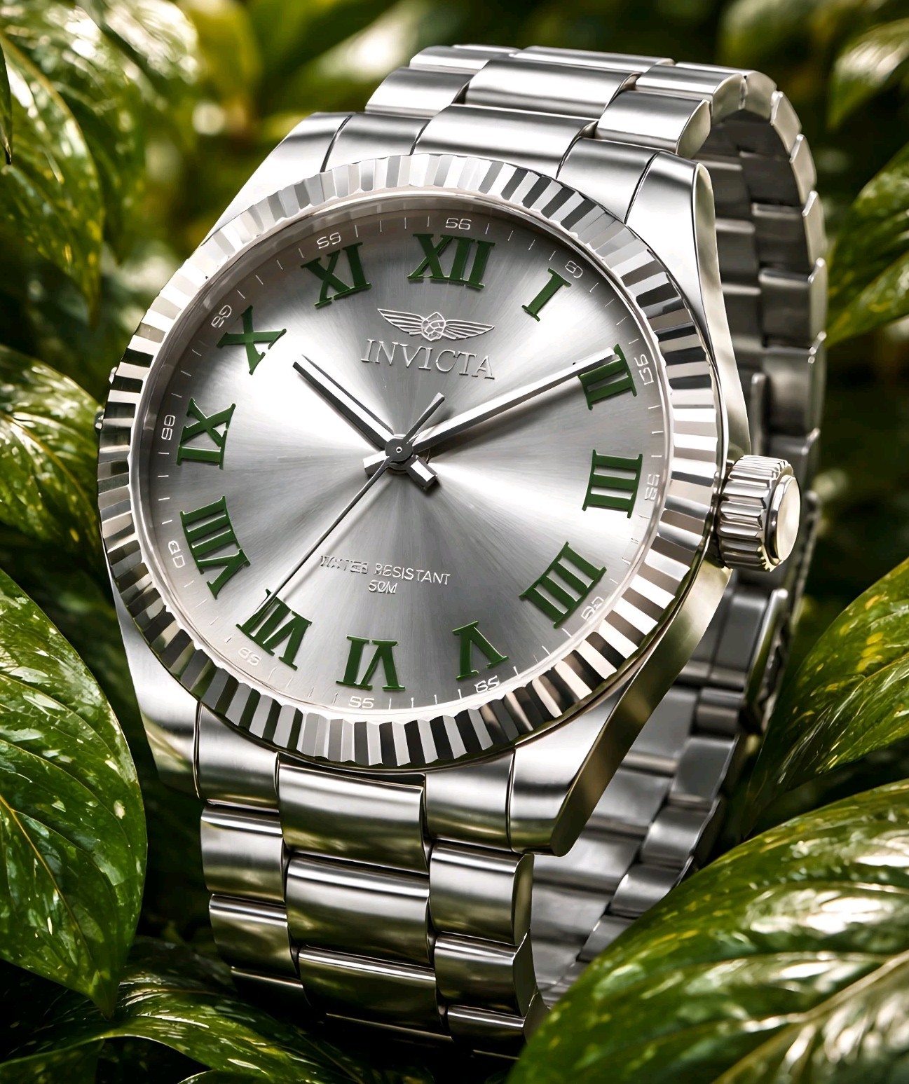 Invicta Specialty 50809 Men’s Steel Watch 43mm Silver Dial Roman Numerals