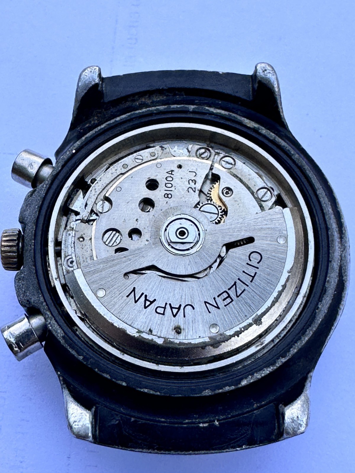 RARE 1972 CITIZEN 67-9577 CHRONOGRAPH Cal 8100 A AUTOMATIC Challenge Timer RUNS