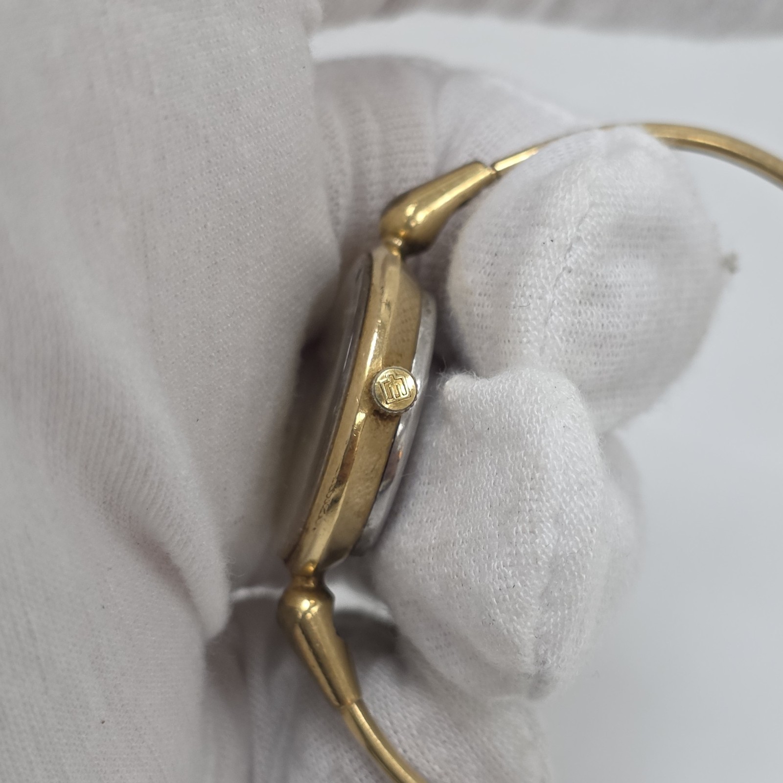 Michel Herbelin Gold Plated Quartz France Bangle Ladies Watch Parts/Repair
