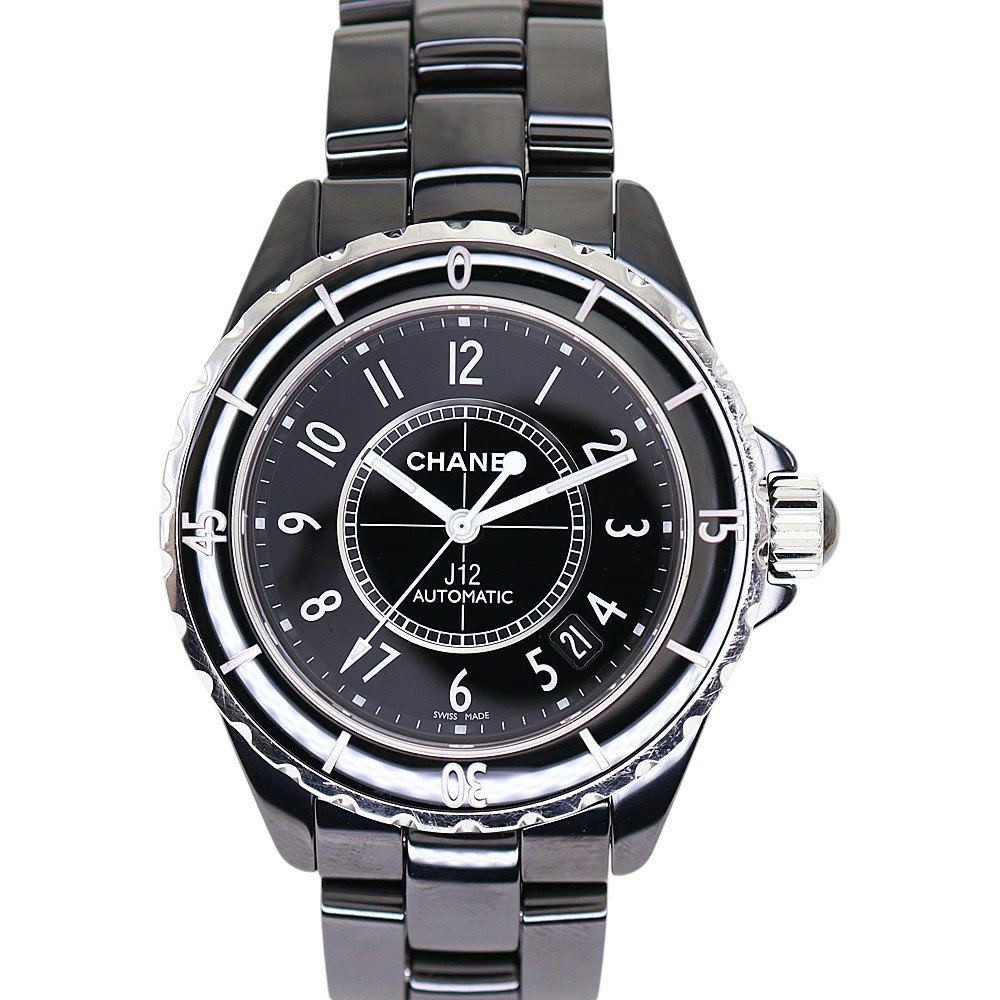 CHANEL J12 H0685 Black Case Size 38.0mm Wrist Size 18cm Men’s Used Watch #7127