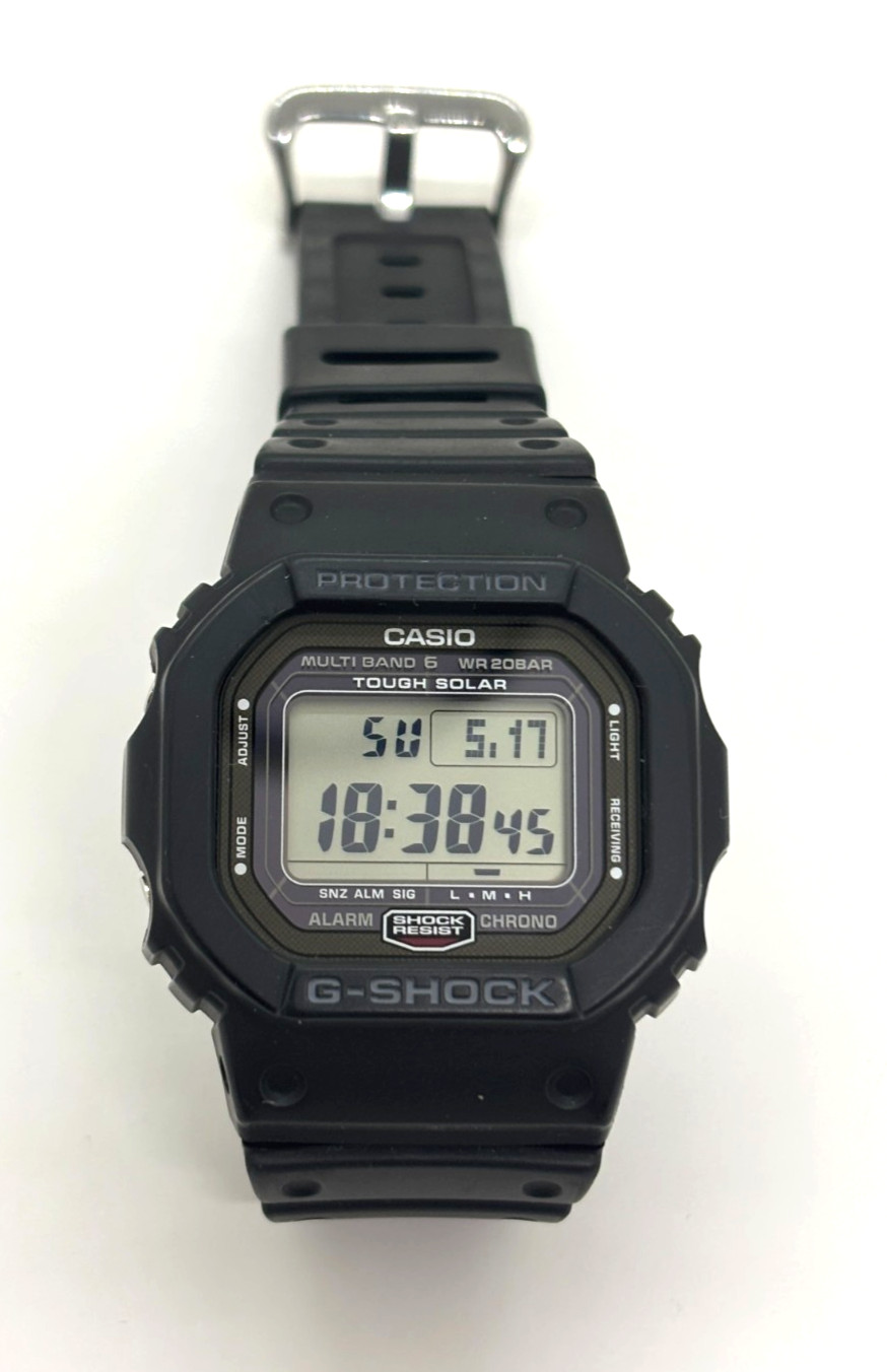 Casio GW-5000-1JF G-Shock Mens Watch Digital Solar Tough Black Japan Used