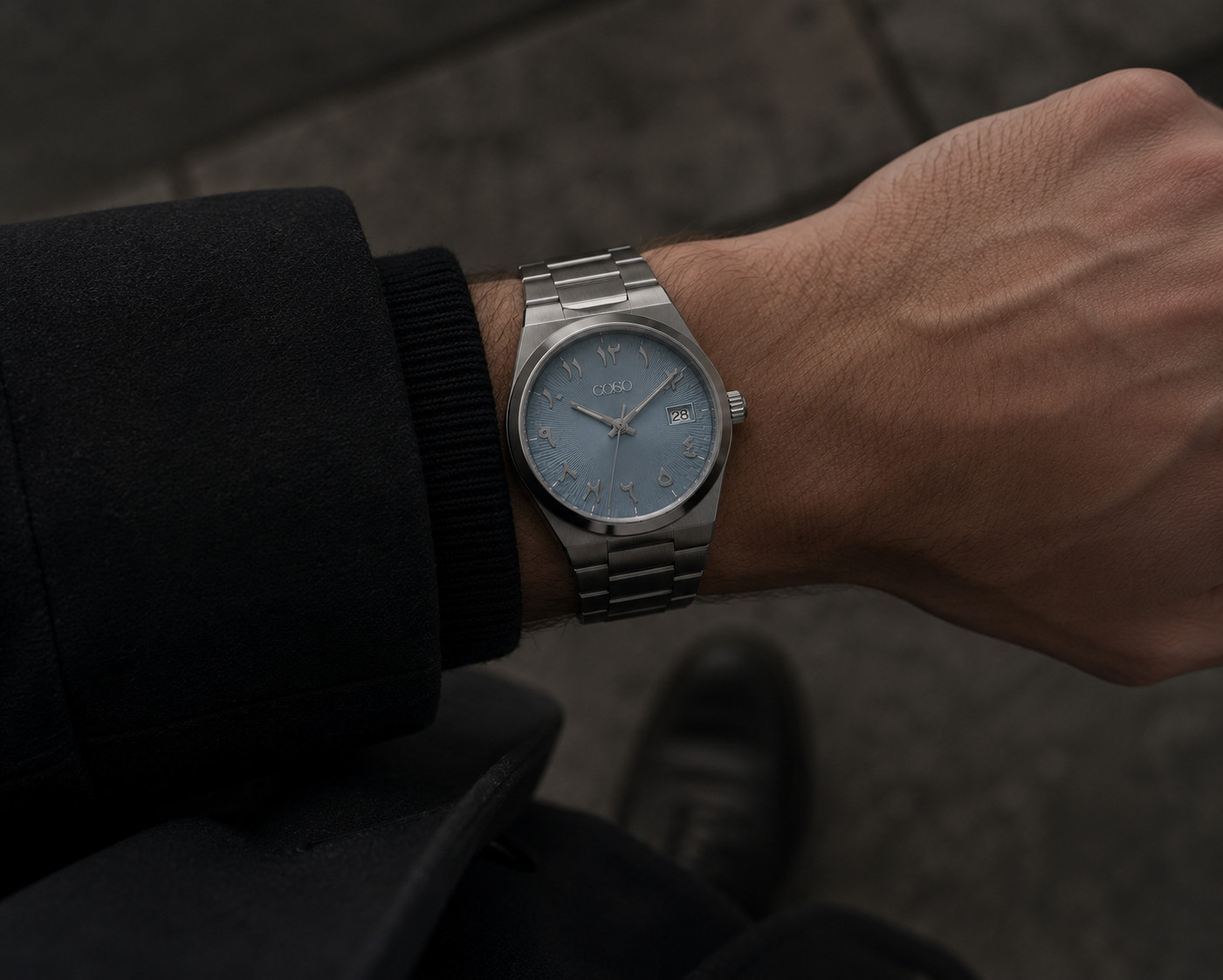 COSO Mirage ? Handcrafted Luxury Automatic Watch | Ice Blue Arabic Dial