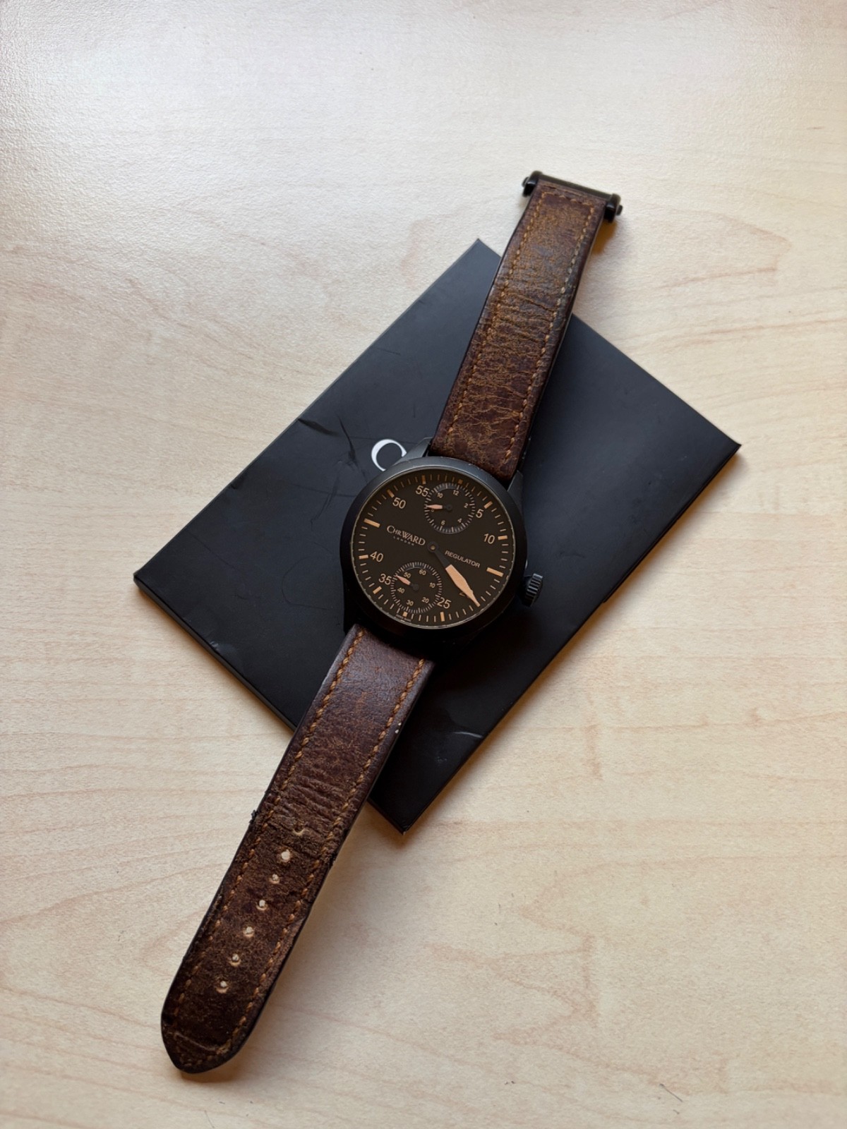 Christopher Ward C8 Regulator 44mm PVD Black Box & Papers No. #26
