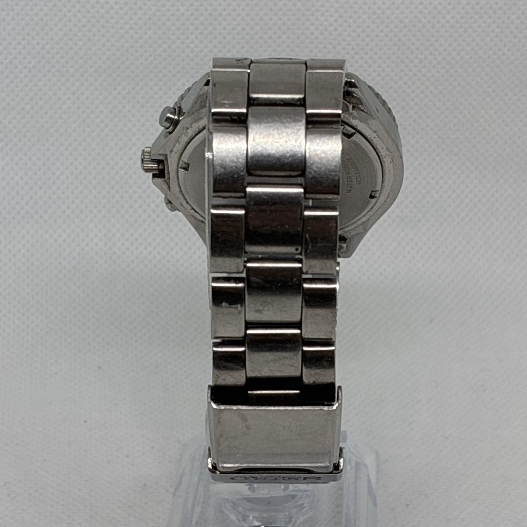 Seiko Flightmaster Chronograph Pilot Men’s Watch Silver Japan 077833