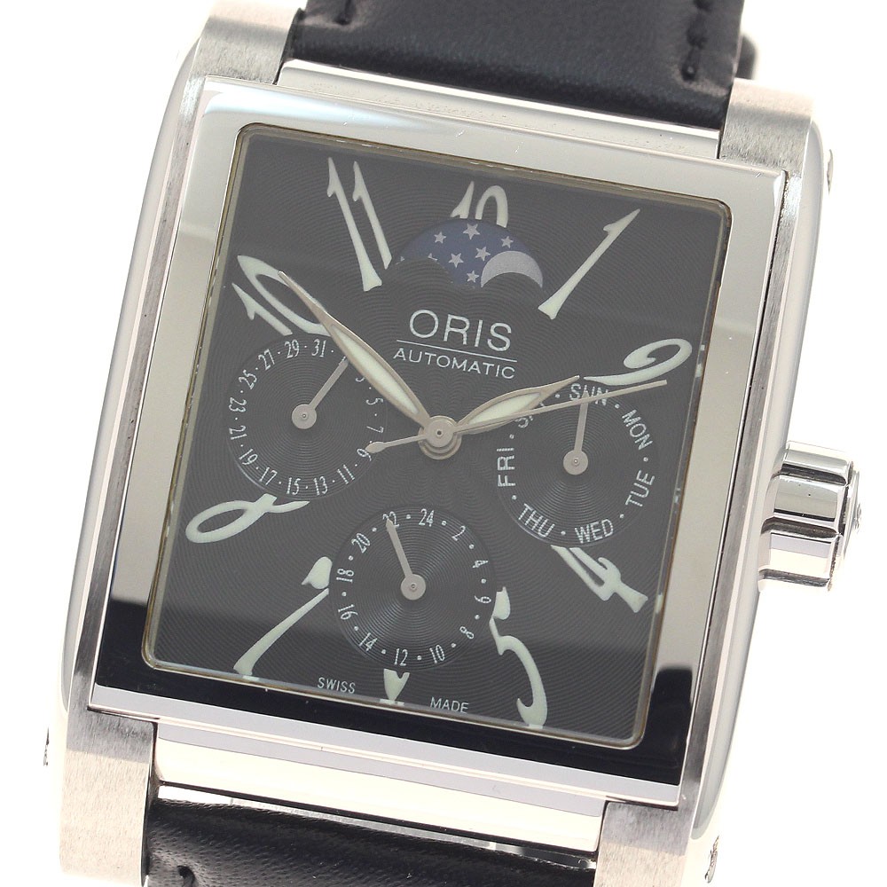 ORIS Miles Complication 7528 Moon Phase Day Date Automatic Men’s Watch_955132
