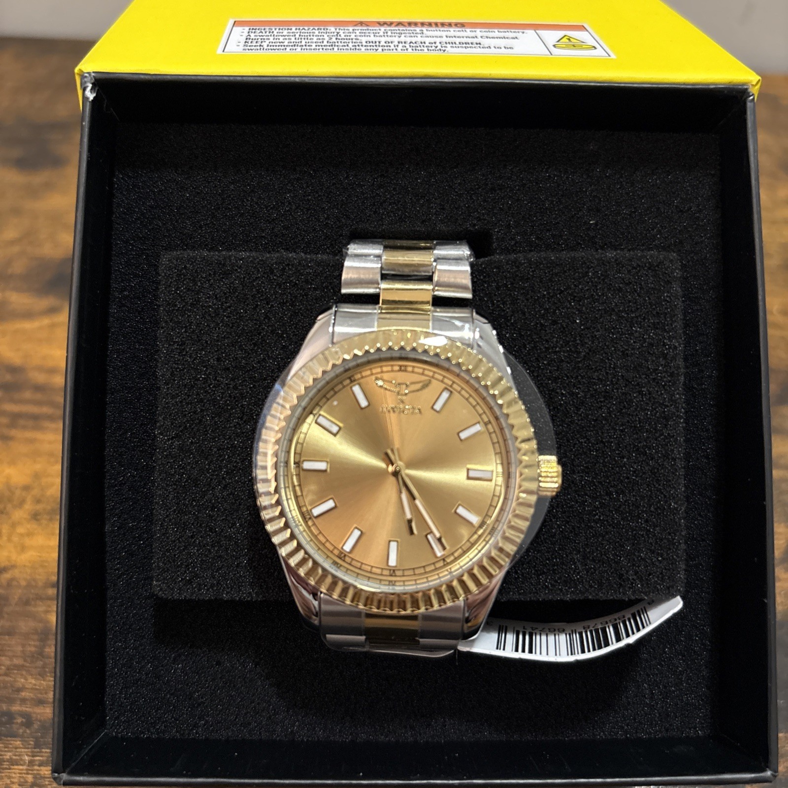 Invicta Men’s Watch Specialty I by Invicta Gold Tone Dial Two Tone Case 69009