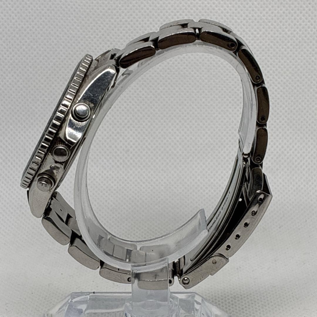 Seiko Flightmaster Chronograph Pilot Men’s Watch Silver Japan 077833