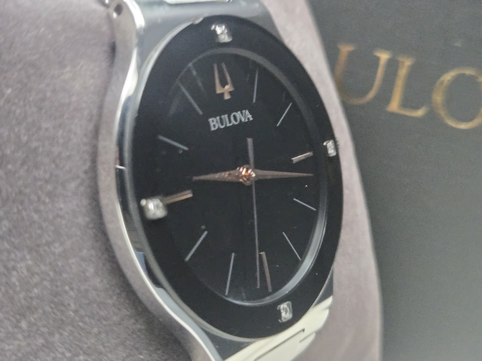 Bulova Men’s Millennia Modern Silver Stainless Steel Quartz Watch 43MM 96E117