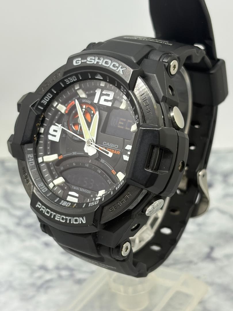CASIO G-SHOCK GA-1000-1AGF Sky Cockpit Twin Sensor Compass Analog Digital Watch