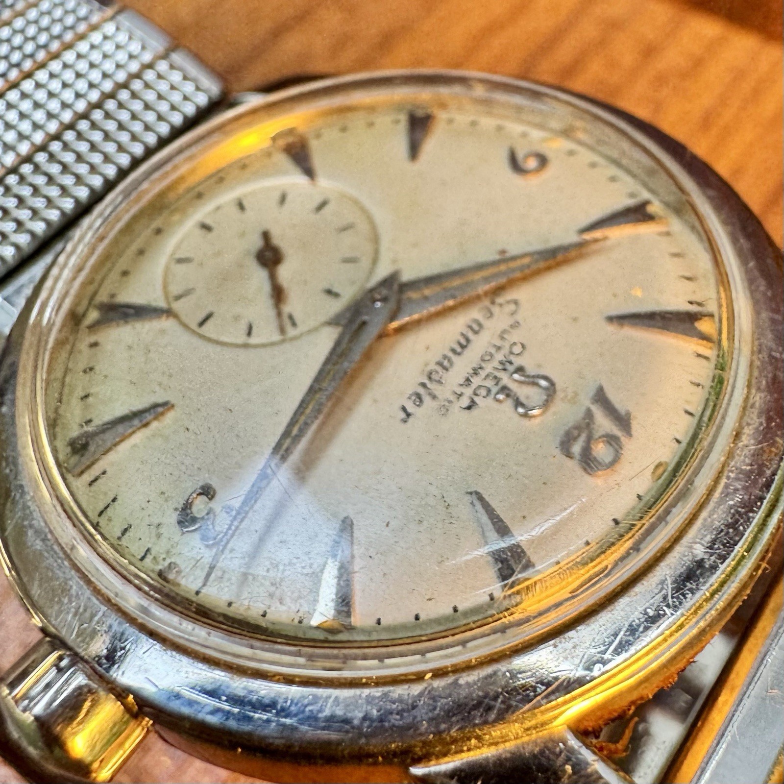 Vintage Omega Seamaster Bumper 1950s Automatic 2576-16 cal 342 Mens Sports Watch