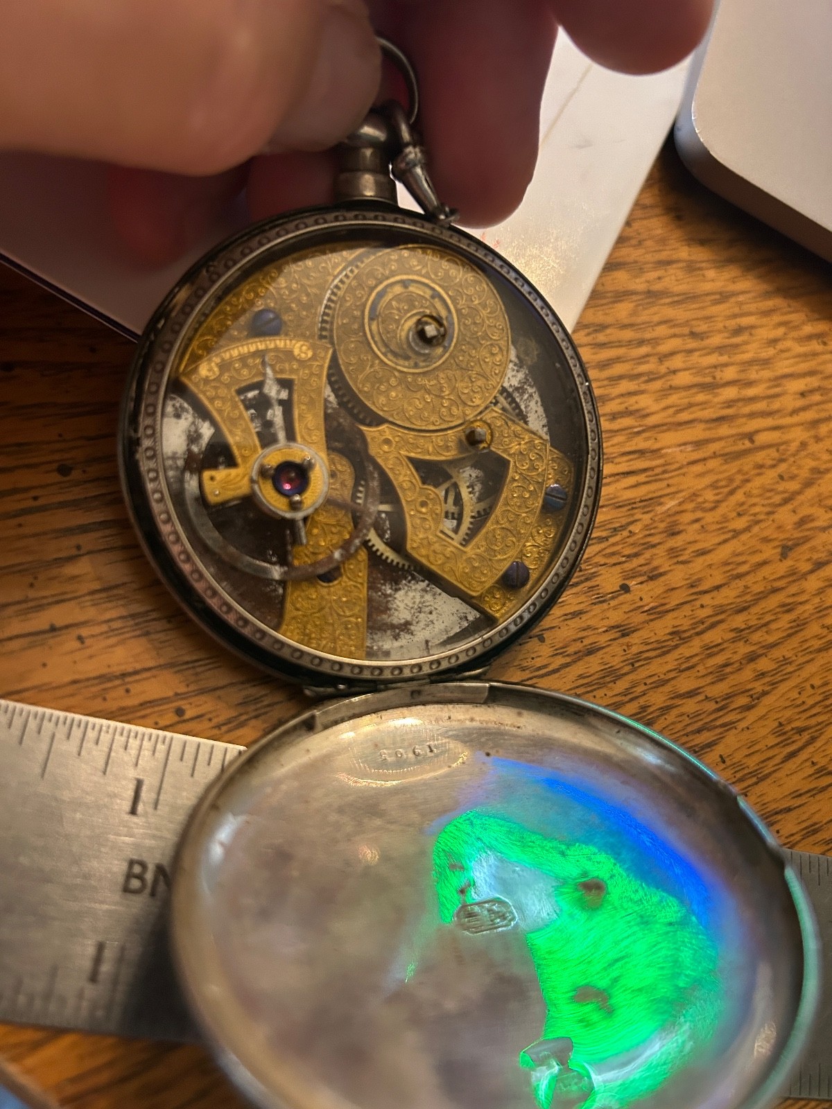 Antique Chinese Duplex Coin Silver Key Wind Pocket Watch