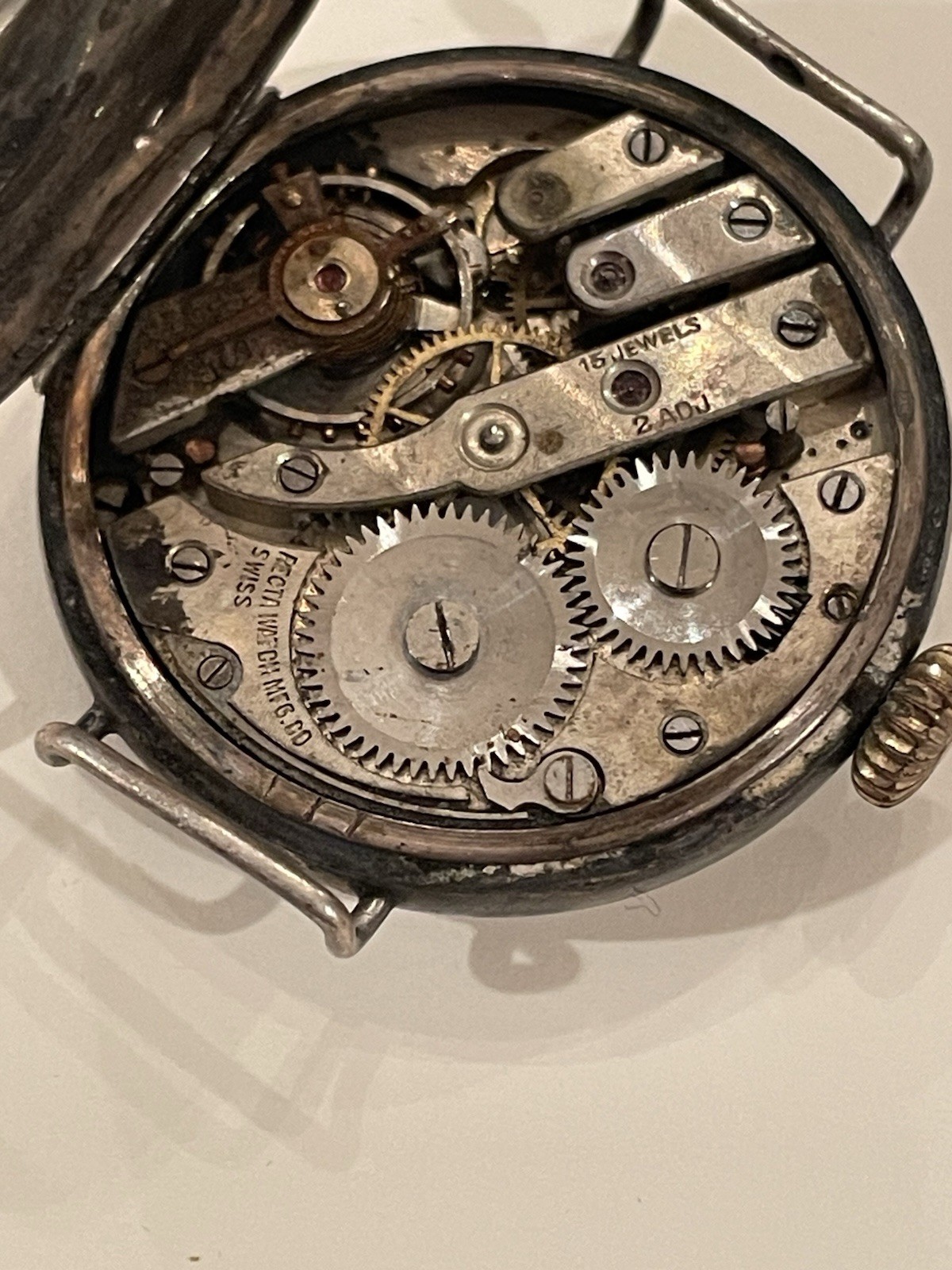 World War I WWI Era Trench Sterling Silver Watch – PARTS