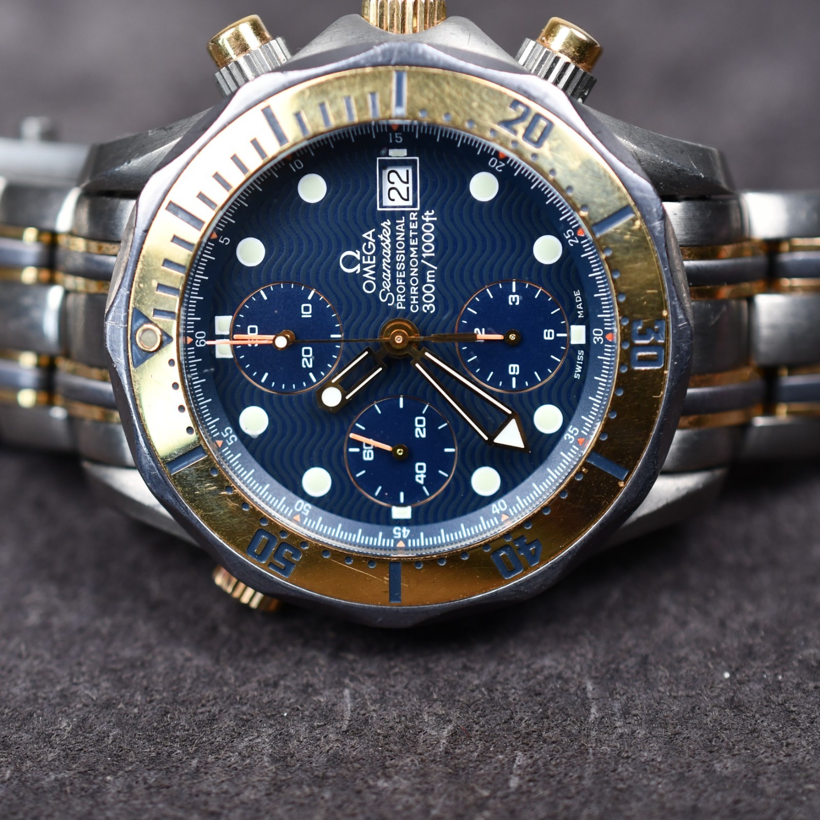 Omega Seamaster Chronograph Chronometer 2297.80 41.5mm 1995 Cal 1164 Full Set
