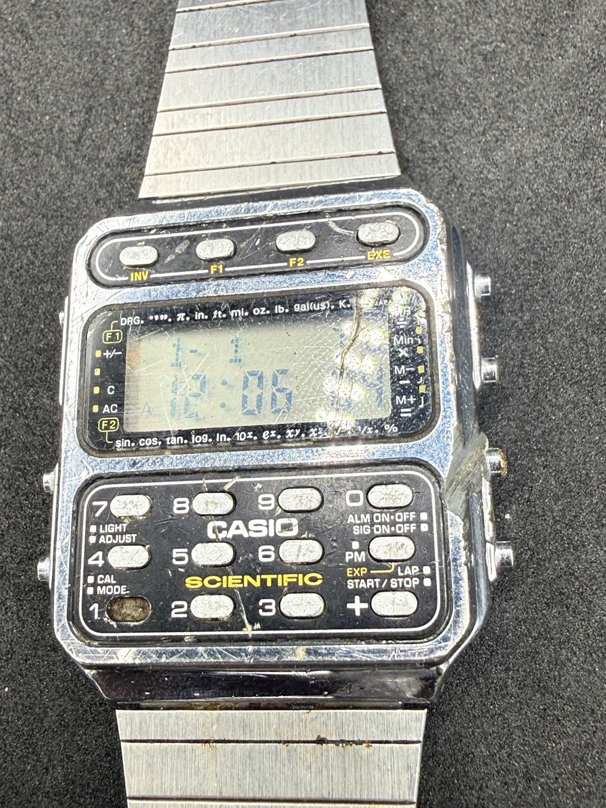 Casio CFX-200 Scientific Calculator Vintage Digital Watch Rare 1980s
