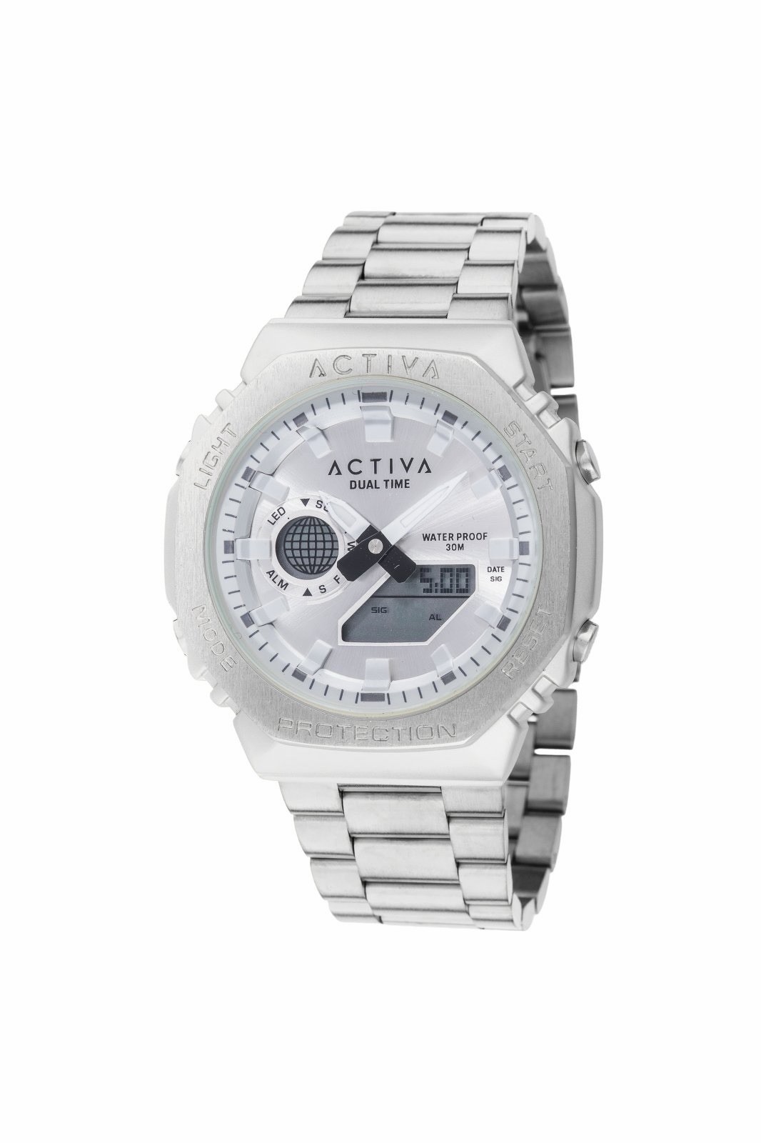 Activa X Invicta Digital Unisex Watch – 45.5mm, Multi-Function (ACWM423-003) NIB