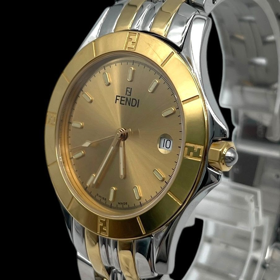 FENDI Orologi 2500G 38.0 mm Used Watch Quartz Men Silver Dial Analog Running