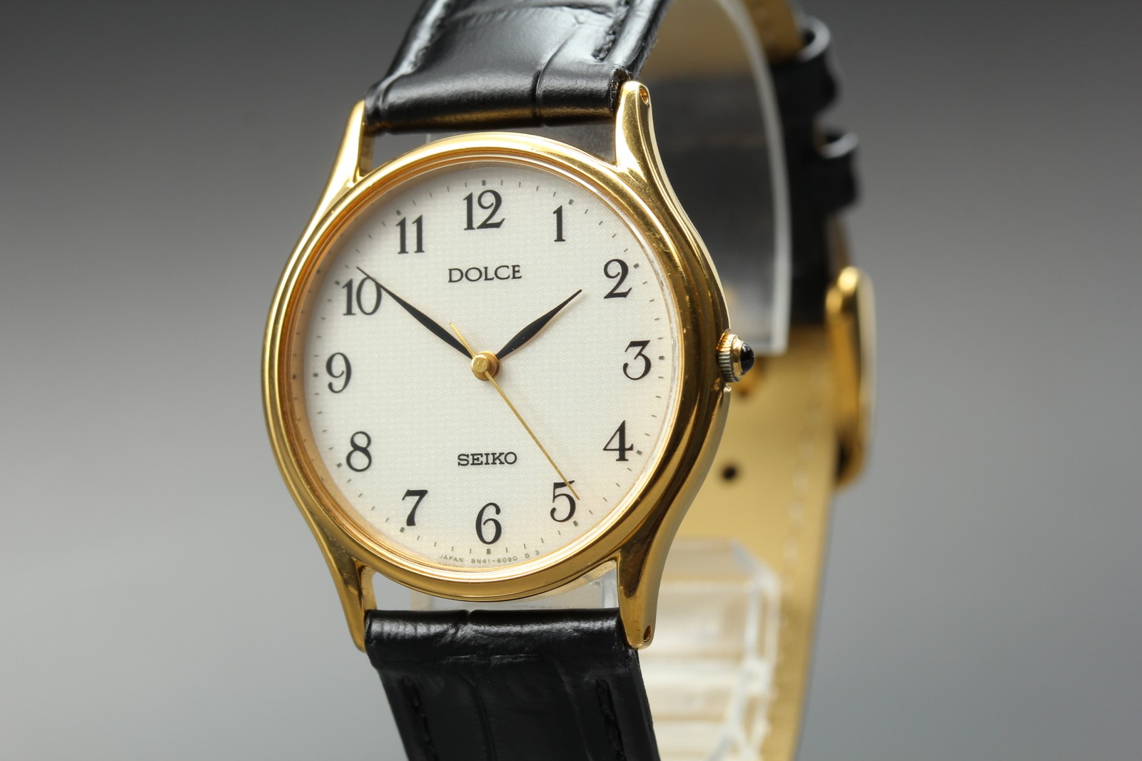 [Near MINT] SEIKO Dolce 8N41-6060 31mm White Dial Band Quartz Men’s Watch JAPAN
