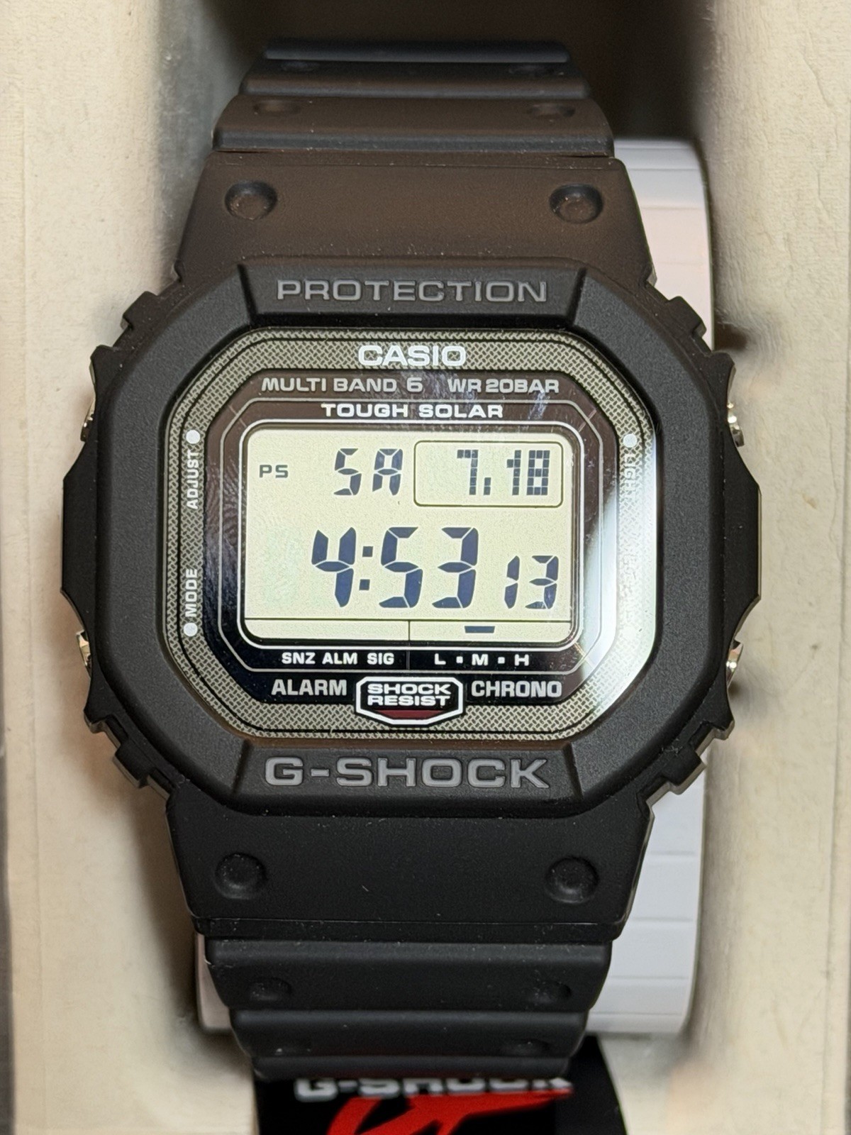 Casio G-Shock GW-5000U-1CR Men’s Black Watch Steel Core Japan Model Hodinkee