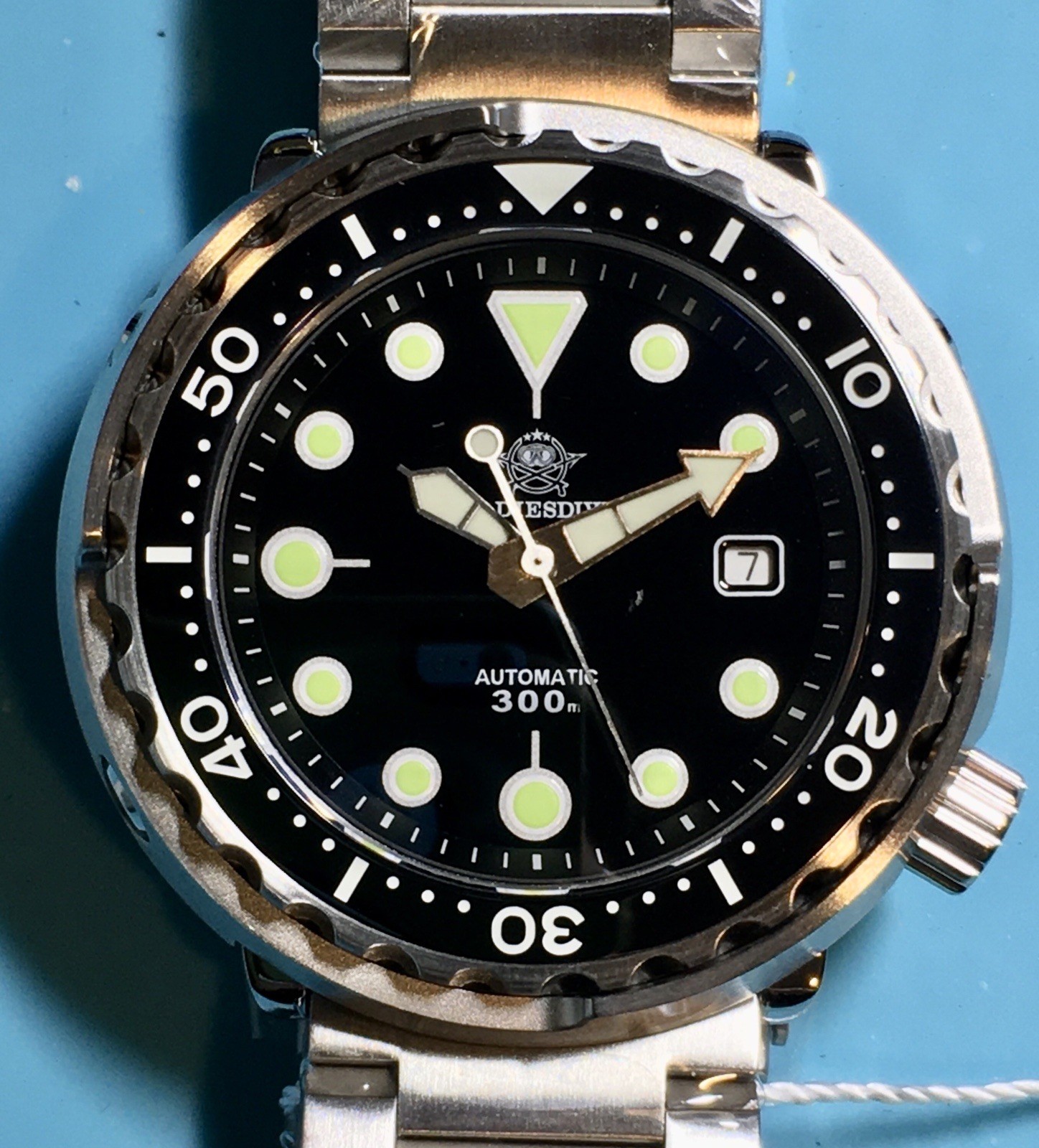 ADDIESDIVE TUNA BLACK DIVER AUTOMATIC MIYOTA 8215 CERAMIC SAPPHIRE BGW9 C3 LUME!