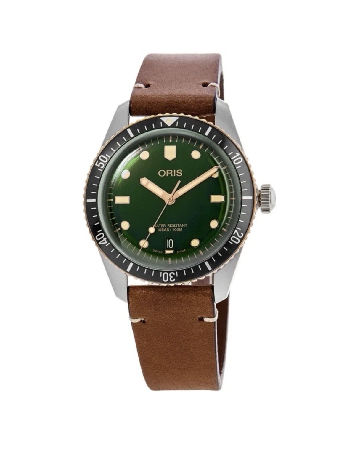 New Oris Divers Sixty-Five Green Dial Men’s Watch 01 733 7707 4357-07 5 20 45