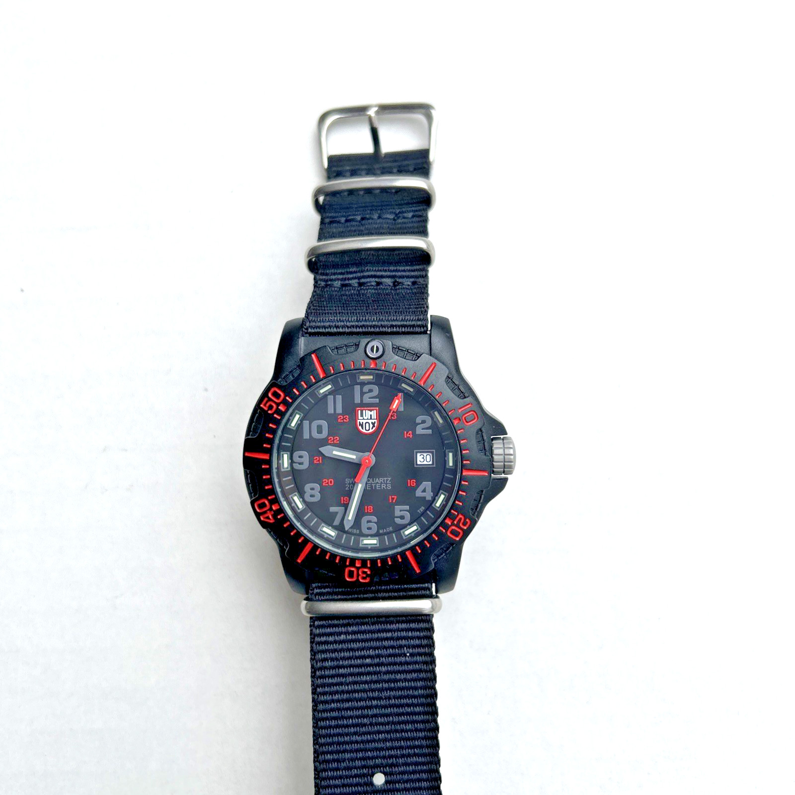 Luminox 8800 Series Black Ops Swiss Quartz 200M Men’s Watch Mineral Crystal NATO