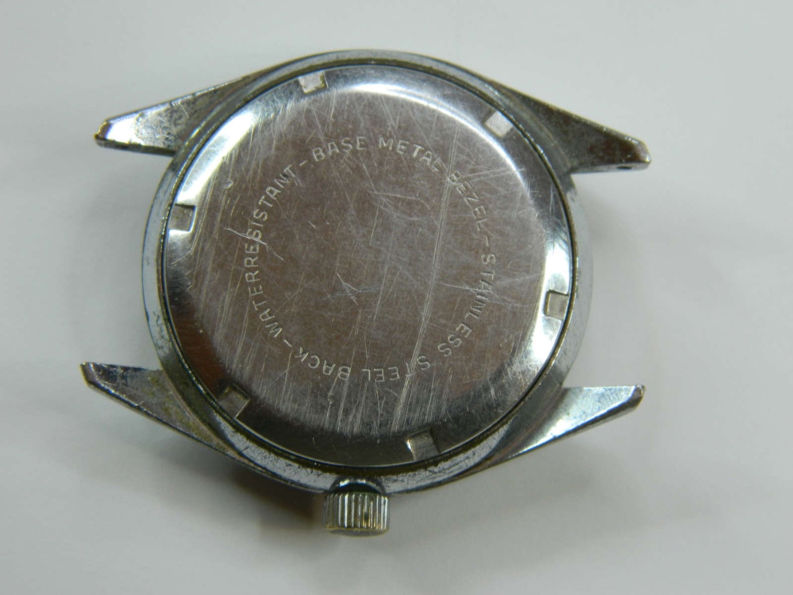 RARE VINTAGE 1970’s BENRUS 17J 5022 MENS DIVER WATCH – RUNS GOOD TIMER – REPAIR