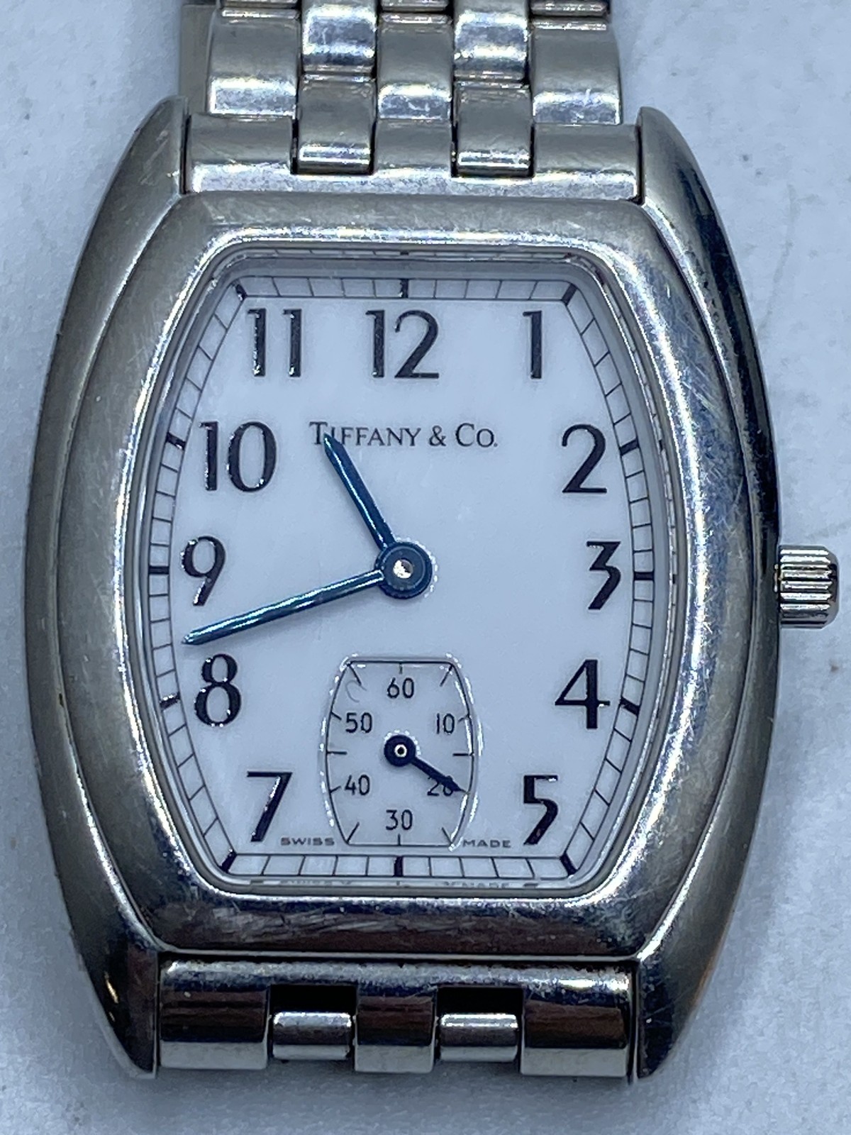 Tiffany & Co. Women’s Quartz Watch Stainless Steel Tonneau Case 26mm Swiss Made