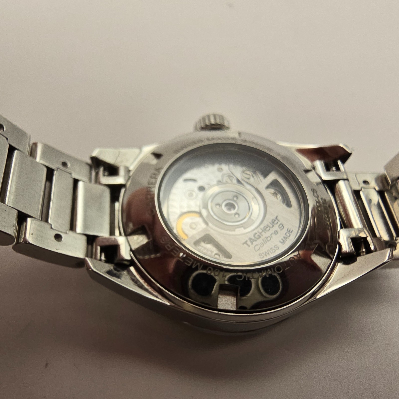 TAG HEUER CARRERA LADIES WATCH WAR24XX-CS STEEL SWISS AUTOMATIC. NEEDS SERVICE.