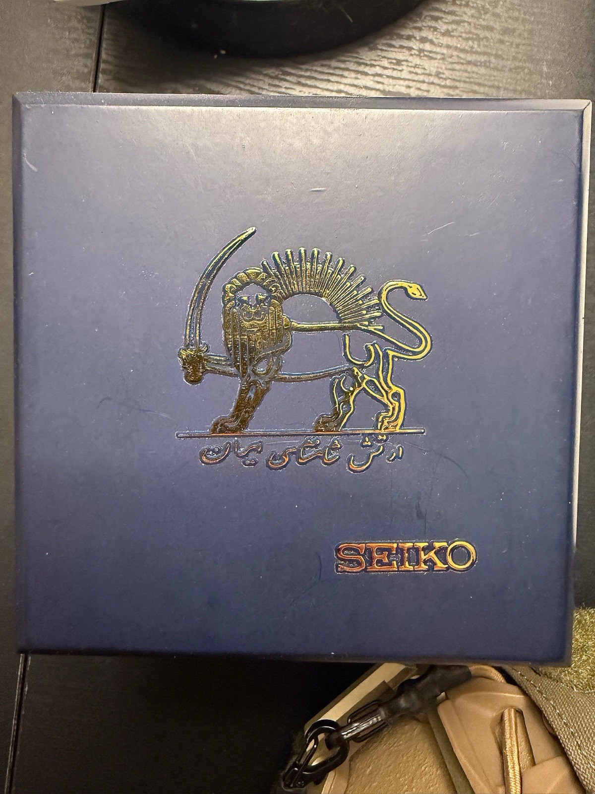 Seiko Iranian Army Diver Automatic Day/Date Pepsi Bezel 39mm Black Dial w/ Box