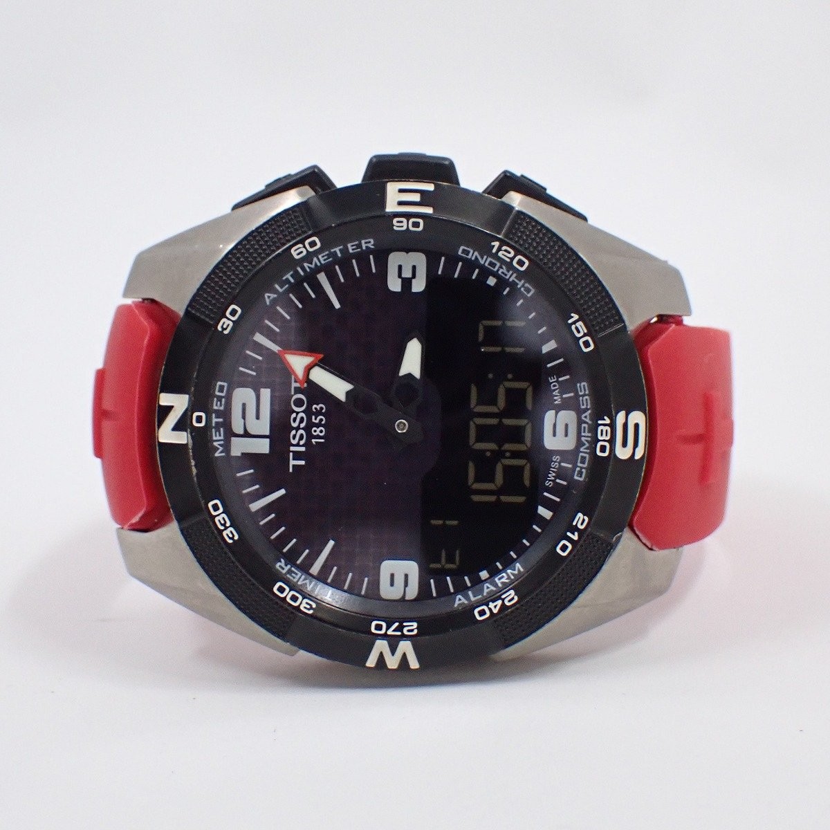 TISSOT T Touch Expert Solar Watch Working 18cm 7.09in Titanium Gray Dial Japan