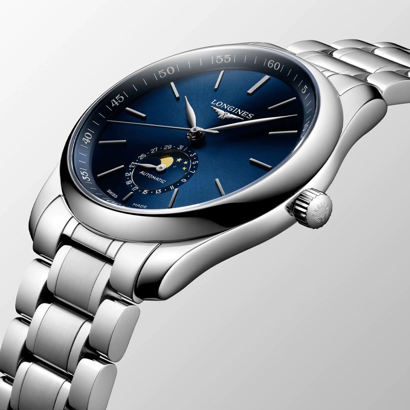 New Longines Master Collection 40mm Moonphase Blue Dial Men’s Watch L29094926