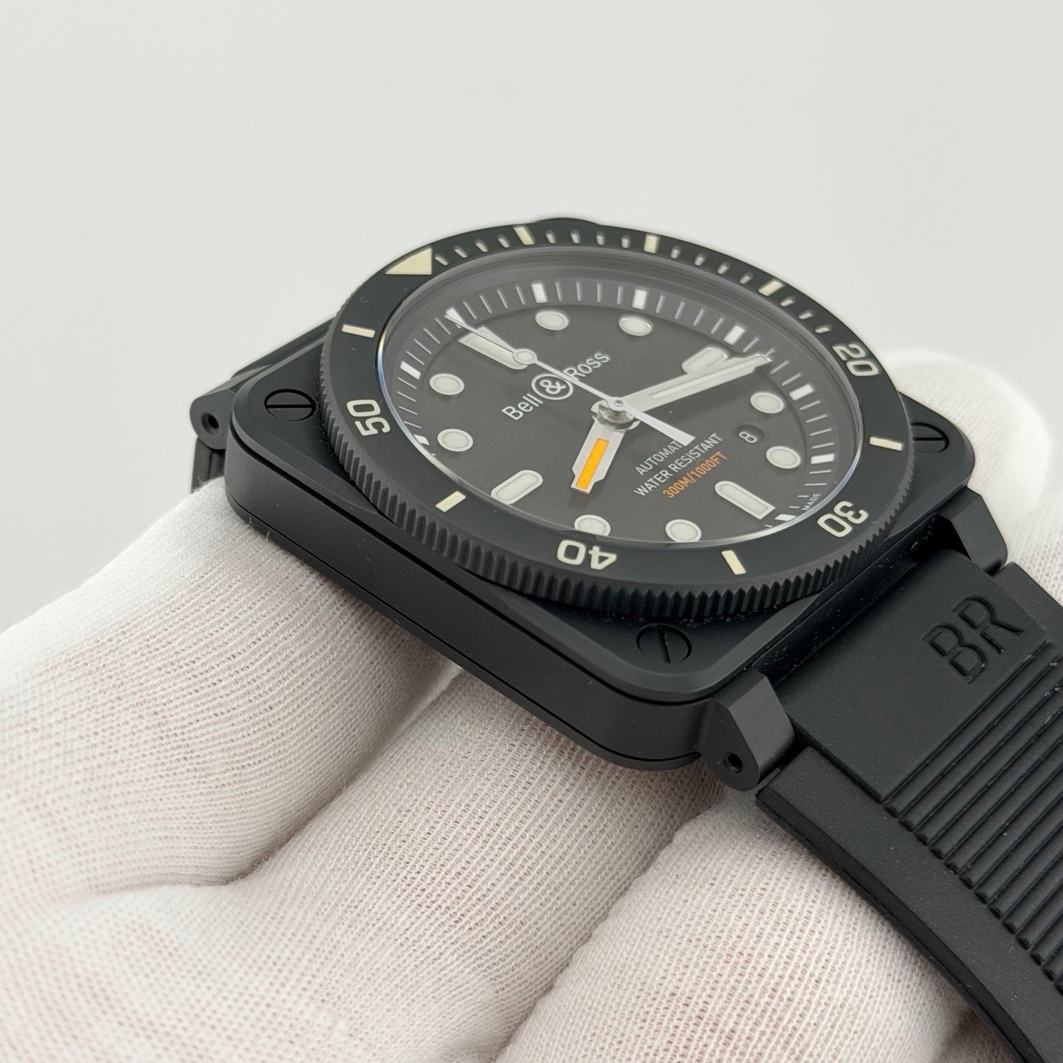 Bell & Ross BR 03-92 Diver 42mm Black Ceramic Black Dial Rubber Strap Box