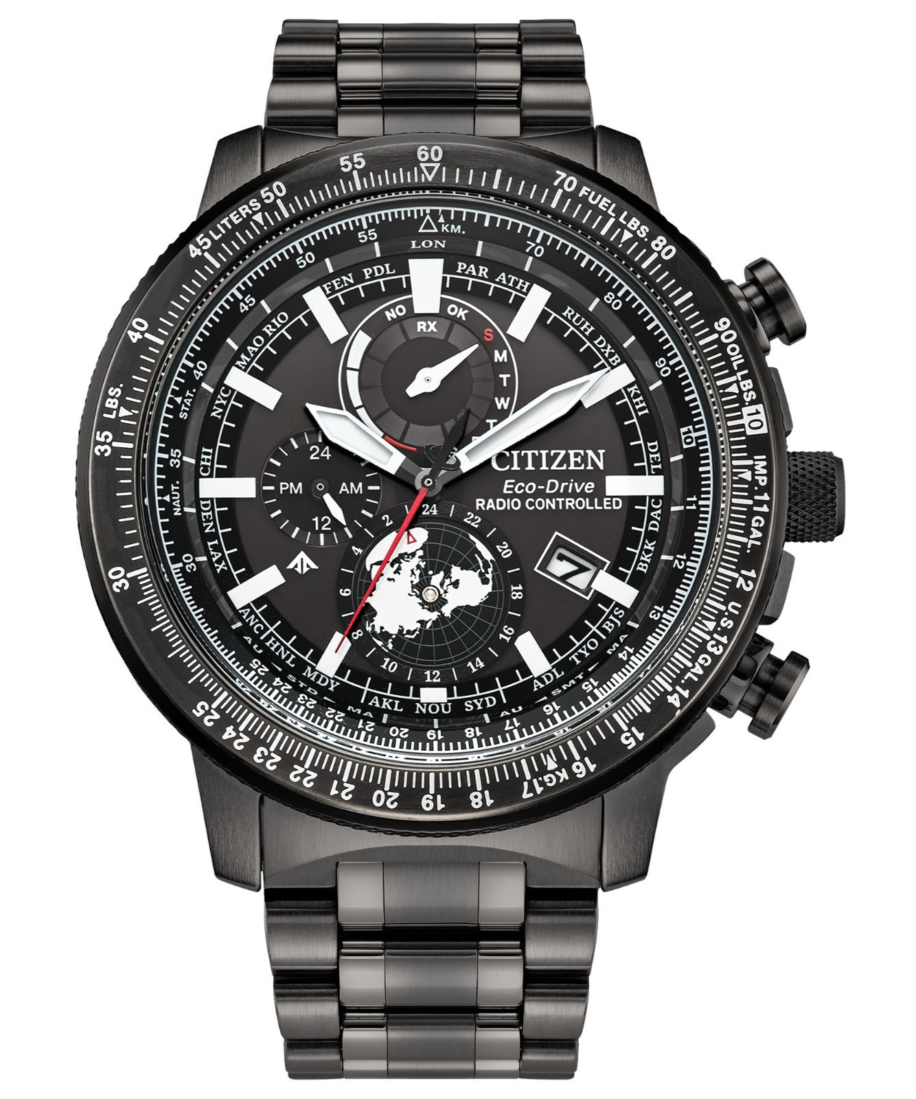 Citizen Men’s Geo Trekker Eco-Drive Gray Watch 46MM BY3005-56G