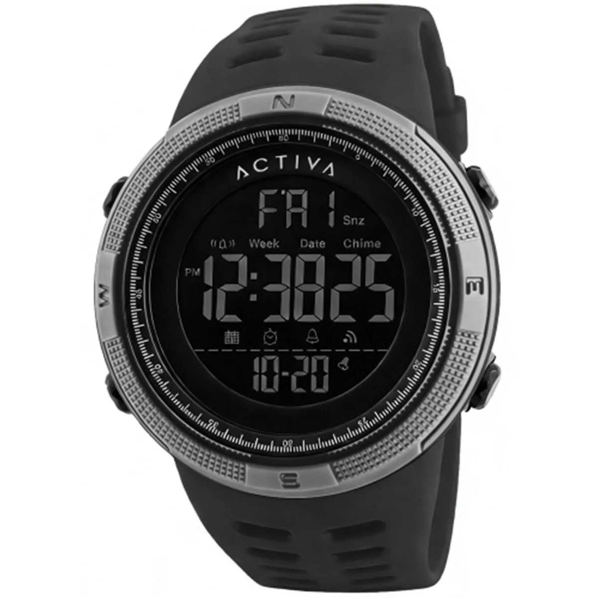 Activa X Invicta DIGITAL ESSENTIALS Digital Men’s Watch – 50mm. Black (ACW1915-0